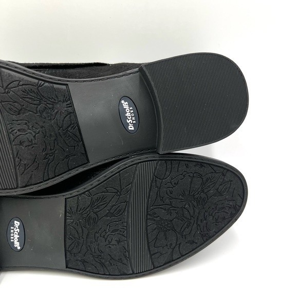 Dr. Scholl's Women's Ruler Black Microsuede Chevron Boots Booties Shooties 6 - Picture 12 of 14